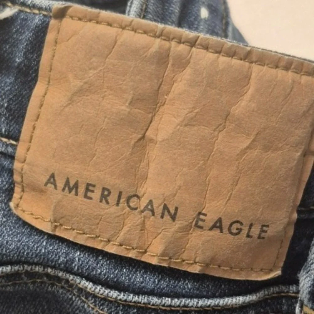 American Eagle AirFlex men's slim straight denim blue jeans‎ 38x32 dark wash